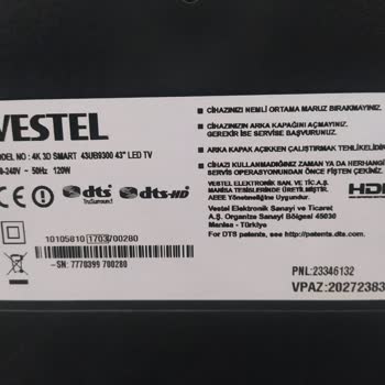 Vestel Ekranı Darbe Alan TV Yedek Parçalarını 10 Yıl Bulundurmuyor