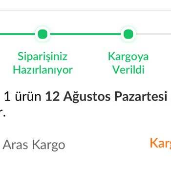 Aras Kargo Sipariş Ettiğim Ürünü Teslimat Şubesine Göndermiyor