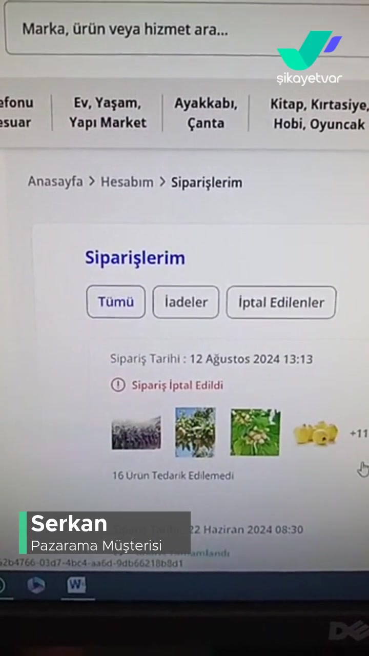 Pazarama İndirim Yapıp Ürünü Göndermiyor! videonun kapak resmi