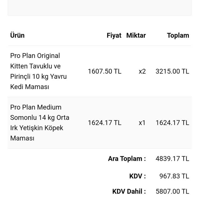 Secovet Siparişim Tarafıma Gönderilmedi