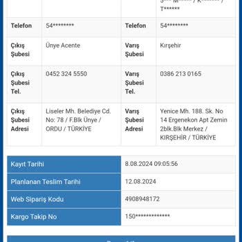 Sürat Kargo Kırşehir Kargomu Getirmedi.