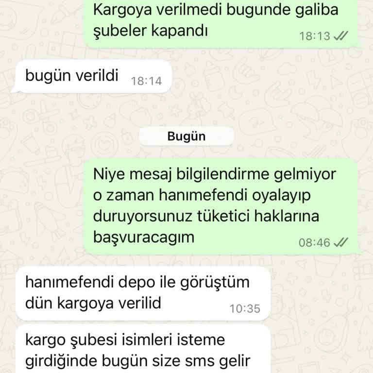 Rabidesignn Siparişin Kargoya Verilmemesi Ve Sürekli Oyalama