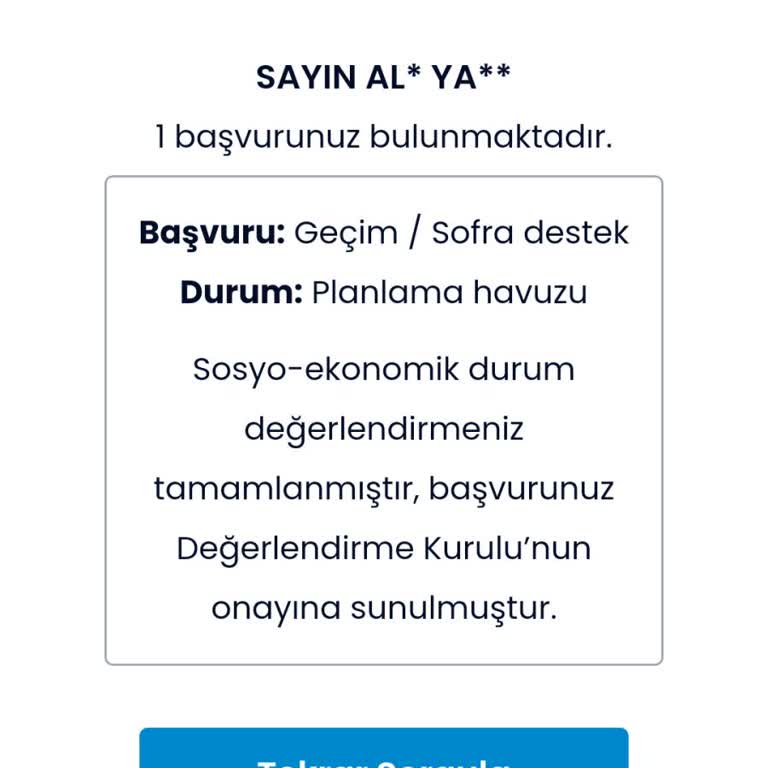 İBB - İstanbul Büyükşehir Belediyesi Sofra Desteye Başvuru