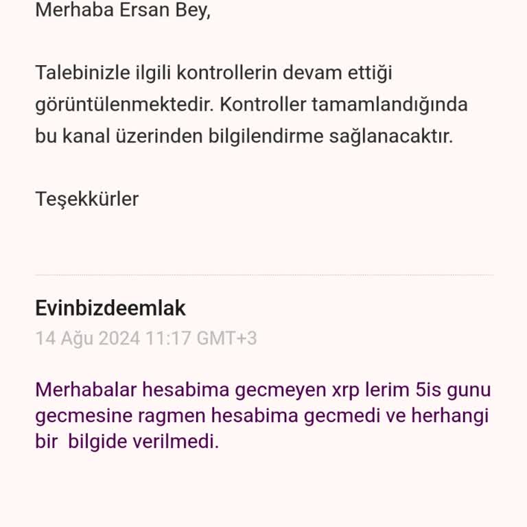 Paribu Param Hesaba Geçmedi