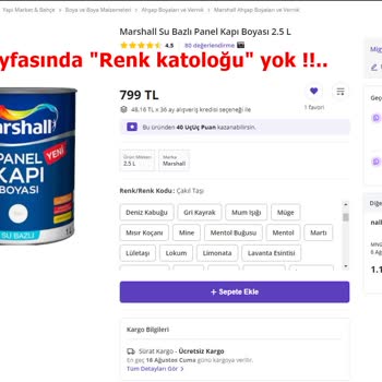 N11 Yanlış Renk Ve İade Sorunu: Marshall Boya Kabusu