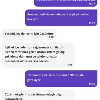 Getir Büyük Bozuk Tavuk İadesi
