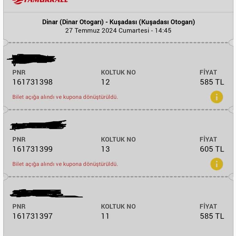 Obilet Açık Bilet Ücret İademi Yapmıyor