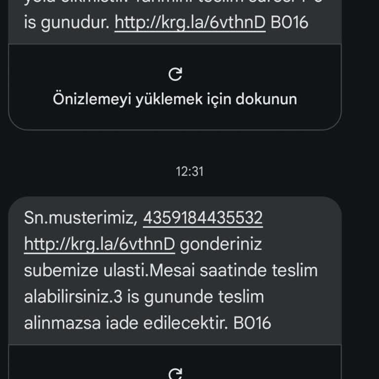 Aras Kargo Alici Adresi Dağıtım Alanı Dışında