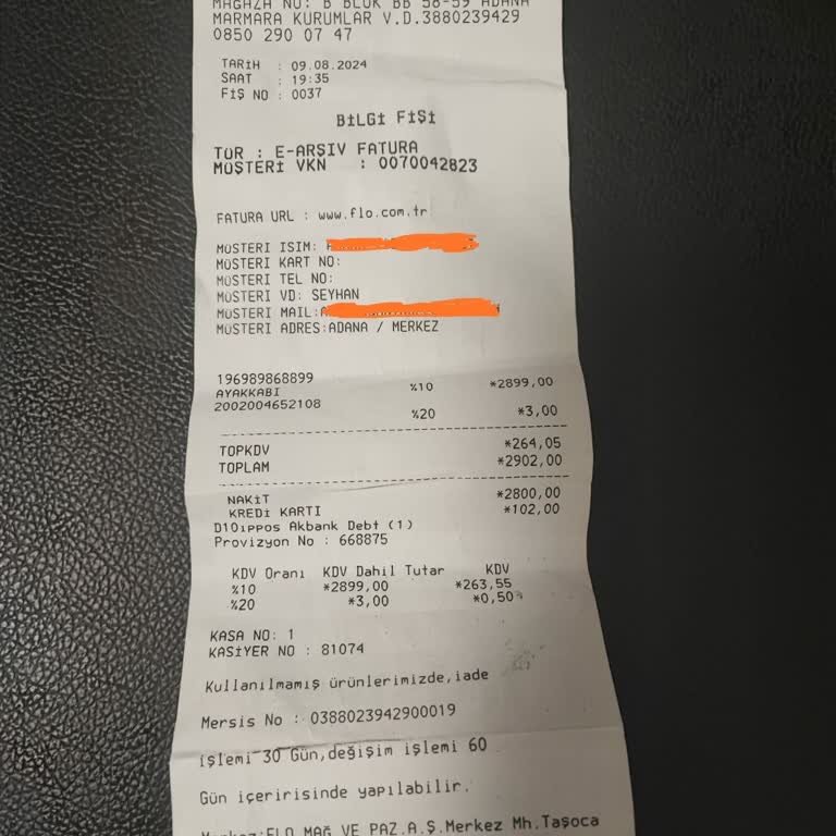 In Street FLO Ayakkabı Fatura Alamama Ve Fatura Sitesine Ulaşmak