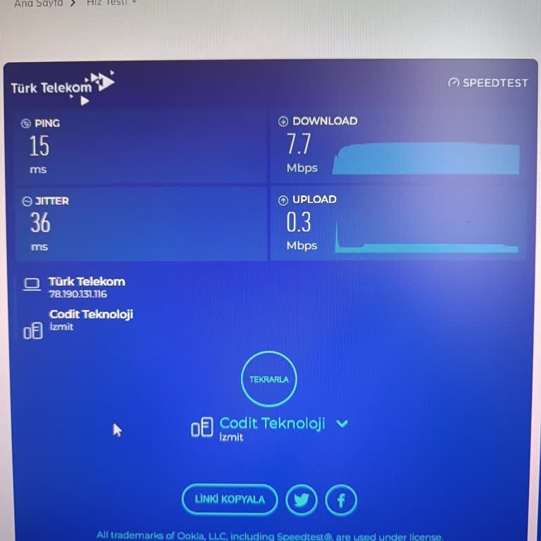 Türk Telekom Ev İnterneti Hız Sorunu