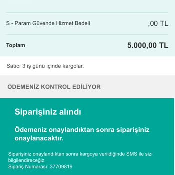 Sahibinden Param Güvende Hesabı