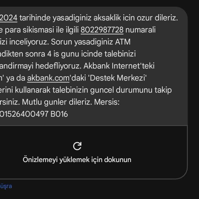 Akbank Bozuk ATM'de Sıkışan Paramı Vermiyor