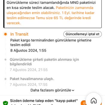 MNG Kargo Yüzünden Gümrükte Bekleyen Siparişlerim