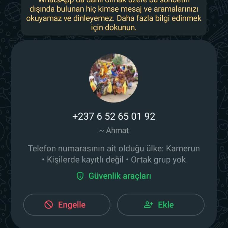 WhatsApp Üzerinden Yabancı Numaradan Aranma