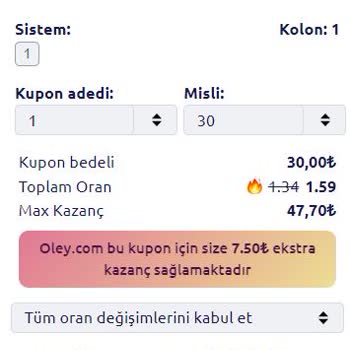 Oley.com Ekstra Yüksek Oran
