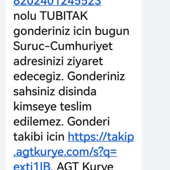 AGT Kurye (aynigunteslim.com) Kargo Firmasıyla Yaşanan Büyük Gecikme Ve Sorunlar