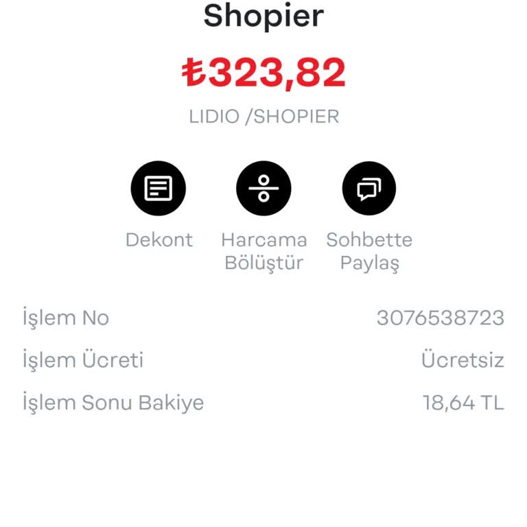 Shopier 323,82 TL Aldı