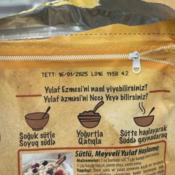Eti Gıda Eti Lifalif Yulaf Bozuk Çıktı. İçerisinde Topaklar Var Ve Küflü