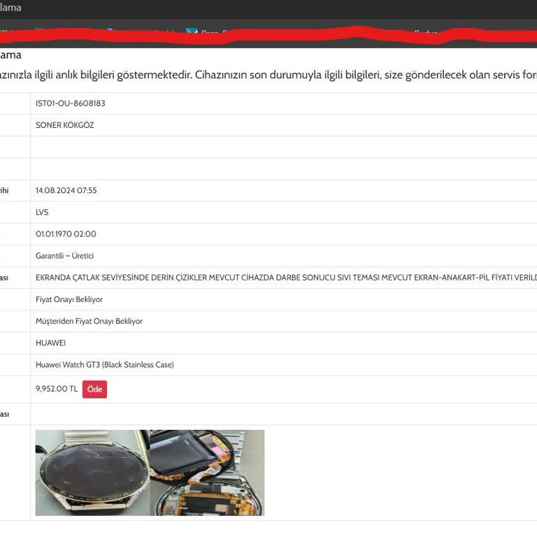 Huawei Sorunlu Servis Ouno