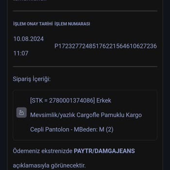 Damga Jeans Damgajeans.com Sipariş Problemi