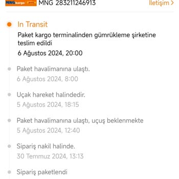 MNG Kargo MNG Gümrük İşlemlerini Yapmıyor!