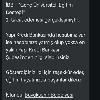 İBB Genç Üniversiteli Bursu Bankanın Sistemlerinde Görünmüyor