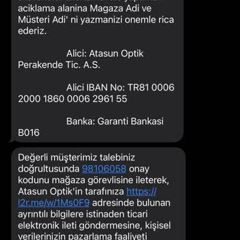 Gaziantep Prime Mall Atasun Siparişi Oluşturmamışlar Çözüm Yok!