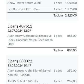 Avon Puan Dünyasından Sipariş Verdiğim Ürün Gönderilmedi