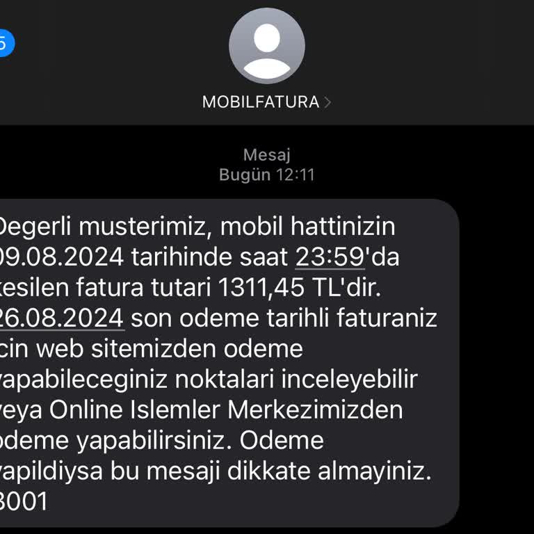 Türk Telekom Taahhüdünün Hatalı Bildirimi
