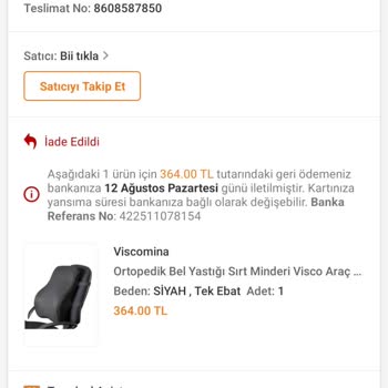 Aras Kargo Hınıs Şubesi Ürünü Teslim Etmeyip Geri Gönderdi