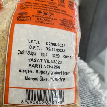 Reis Gıda Reis Marka Kurtlu Bulgur Satıyor