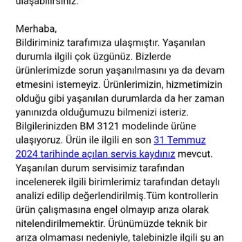 Vestel BM 3121 Bulaşık Makinesi Kusurlu Ürün