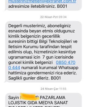 Extranet Üyelik İptali Yapmıyor Fatura Göndermeye Devam Ediyor