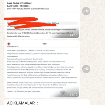 Paketlememerkezim (Instagram) Kargo Ücreti Çok Olduğu İçin İstemiyorum Kapora Ücreti Ve Bu Dava