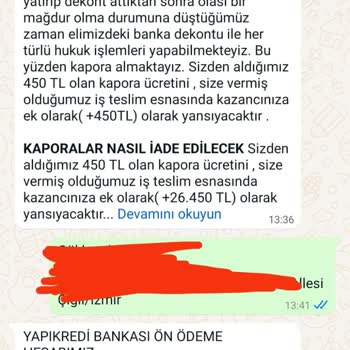 Paketlememerkezim (Instagram) Kargo Ücreti Çok Olduğu İçin İstemiyorum Kapora Ücreti Ve Bu Dava