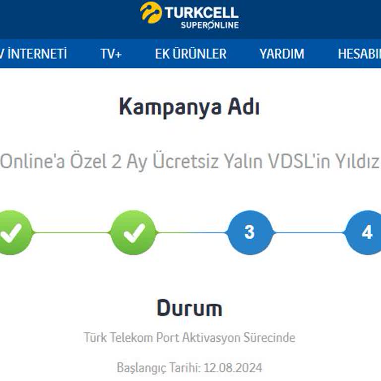Turkcell İnternet Aktivasyon Süreci Sorunu