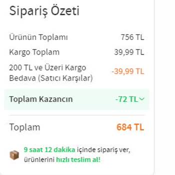 Trendyol Hasar Alan Ürünün İptal Edilip Yüksek Fiyattan Satışa Konulması