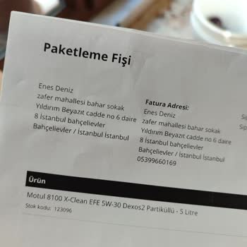 Sanal Yağ Market Yanlış Ürün Gelmesi