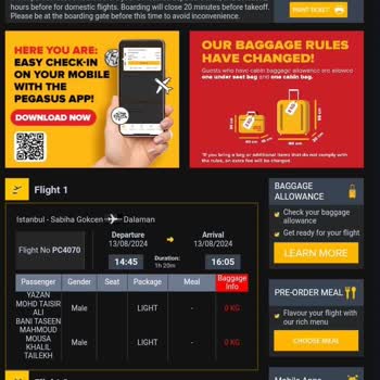Uçuşum Dün Pegasus Tarafından İptal Edildi