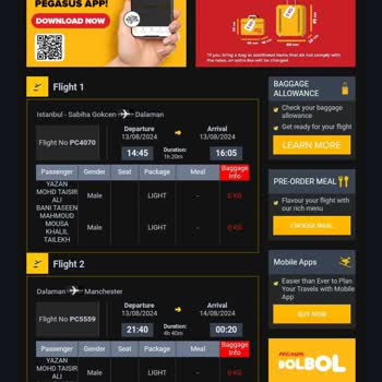 Uçuşum Dün Pegasus Tarafından İptal Edildi