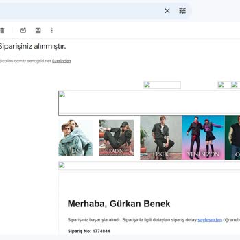 Colin's Ne Ürün Gönderdi Ne De İademi Yaptı