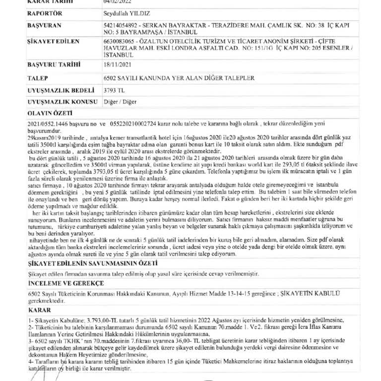 Tatil.com Mağdur Edildik Neyinize Güvenelim