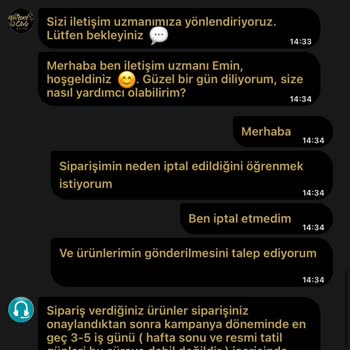Watsons Habersiz Online İptal