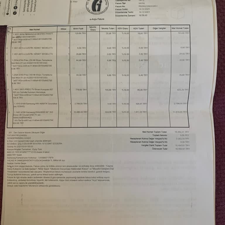 Samsung 65UA8000 LED TV Ekran Kararması