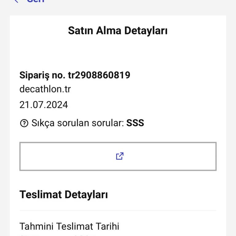 Decathlon Teslim Edilmeyen Ürün İade Edilmeyen Ödeme.!