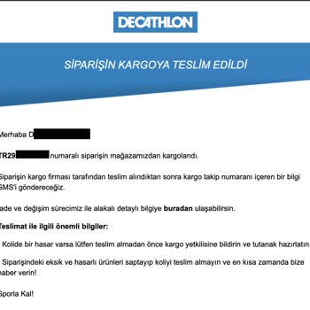 Decathlon Film Kaplı Ertesi Gün Teslimatı