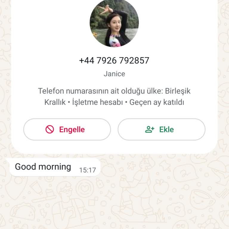 WhatsApp Rahatsız Eden Numaralar