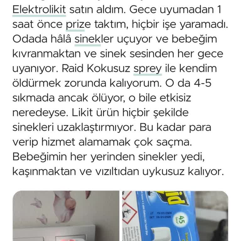 Raid Duvar Tipi Sinek Oldurucu