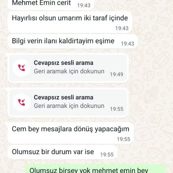 Sahibinden.com Üzerinden Yapılan Araç Satışında Yaşanan Sorun