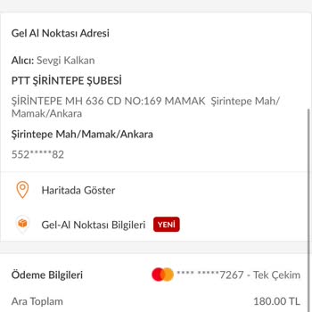Trendyol Gel-al Noktası Seçilmesine Rağmen Kesilen Ücret
